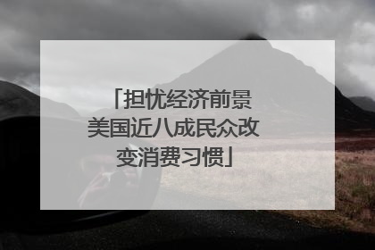 担忧经济前景 美国近八成民众改变消费习惯