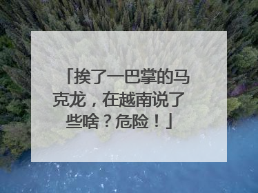 挨了一巴掌的马克龙，在越南说了些啥？危险！