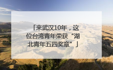 来武汉10年，这位台湾青年荣获“湖北青年五四奖章”