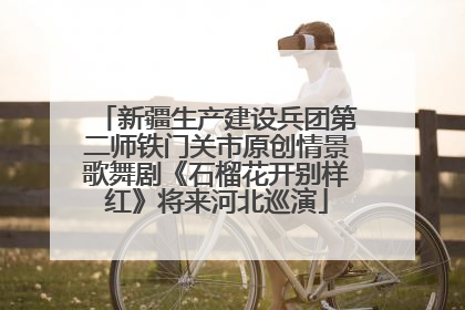新疆生产建设兵团第二师铁门关市原创情景歌舞剧《石榴花开别样红》将来河北巡演
