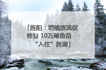 旌阳：增殖放流促修复 10万尾鱼苗“入住”旌湖