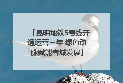 昆明地铁5号线开通运营三年 绿色动脉赋能春城发展
