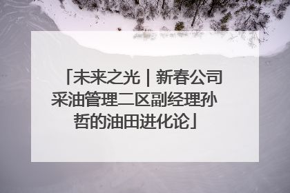 未来之光｜新春公司采油管理二区副经理孙哲的油田进化论