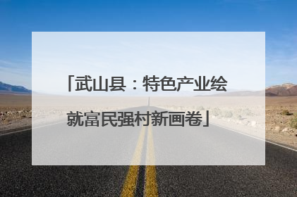 武山县：特色产业绘就富民强村新画卷