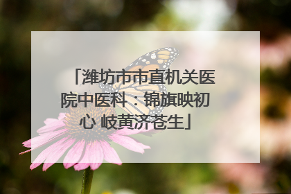 潍坊市市直机关医院中医科：锦旗映初心 岐黄济苍生