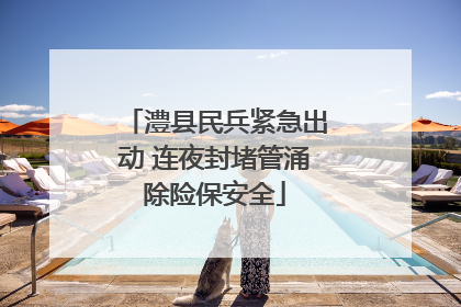 澧县民兵紧急出动 连夜封堵管涌除险保安全