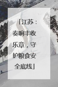 江苏：奏响丰收乐章，守护粮食安全底线