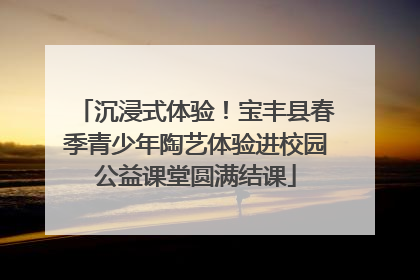 沉浸式体验！宝丰县春季青少年陶艺体验进校园公益课堂圆满结课