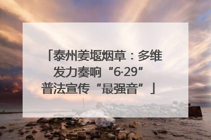 泰州姜堰烟草：多维发力奏响“6·29”普法宣传“最强音”