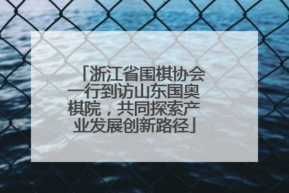 浙江省围棋协会一行到访山东国奥棋院，共同探索产业发展创新路径