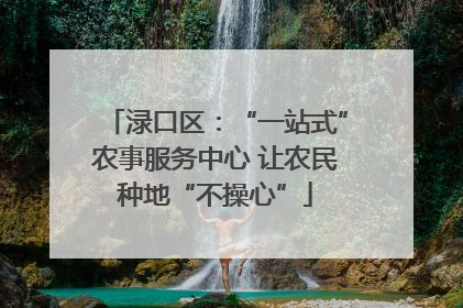 渌口区：“一站式”农事服务中心 让农民种地“不操心”