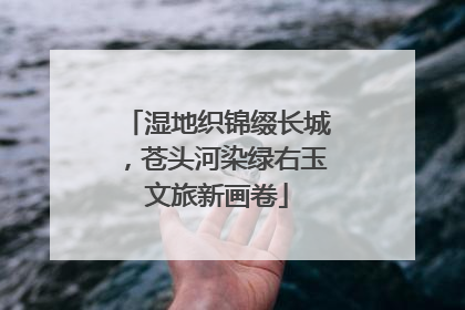 湿地织锦缀长城，苍头河染绿右玉文旅新画卷