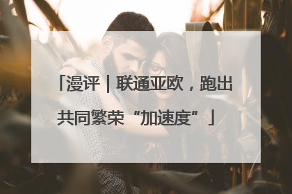 漫评｜联通亚欧，跑出共同繁荣“加速度”