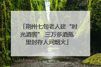 荆州七旬老人建“时光酒窖” 三万多酒瓶里封存人间烟火