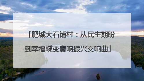 肥城大石铺村：从民生期盼到幸福蝶变奏响振兴交响曲