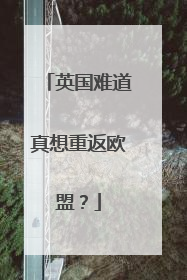 英国难道真想重返欧盟？