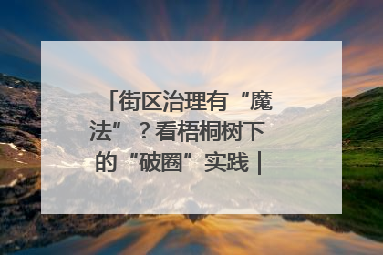 街区治理有“魔法”？看梧桐树下的“破圈”实践｜我在街区当书记