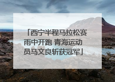 西宁半程马拉松赛雨中开跑 青海运动员马文良斩获冠军