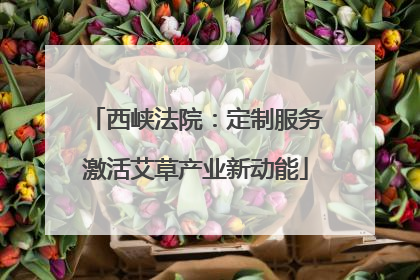 西峡法院：定制服务激活艾草产业新动能