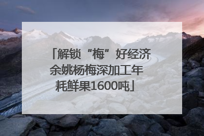 解锁“梅”好经济 余姚杨梅深加工年耗鲜果1600吨