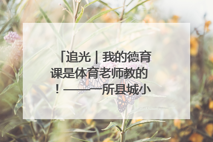 追光｜我的德育课是体育老师教的！——一所县城小学的思政课改革