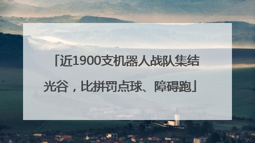 近1900支机器人战队集结光谷，比拼罚点球、障碍跑