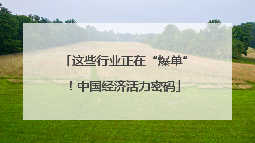 这些行业正在“爆单”！中国经济活力密码