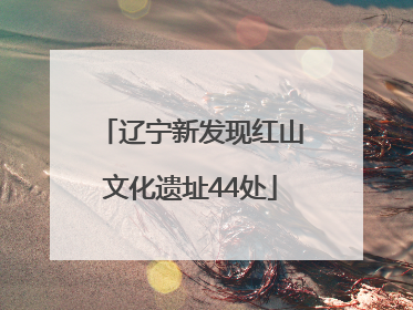 辽宁新发现红山文化遗址44处