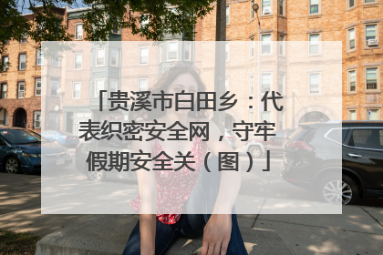 贵溪市白田乡：代表织密安全网，守牢假期安全关（图）