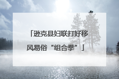 逊克县妇联打好移风易俗“组合拳”