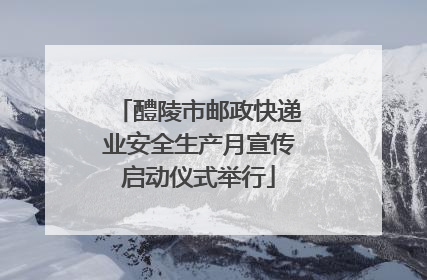 醴陵市邮政快递业安全生产月宣传启动仪式举行