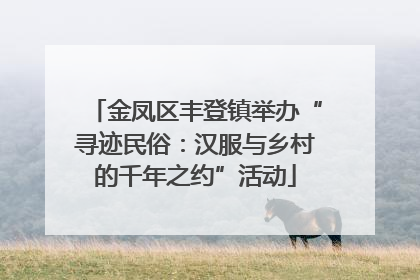 金凤区丰登镇举办“寻迹民俗：汉服与乡村的千年之约”活动