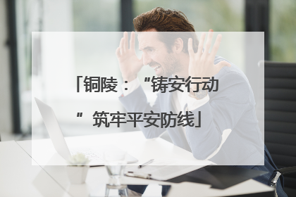 铜陵：“铸安行动”筑牢平安防线