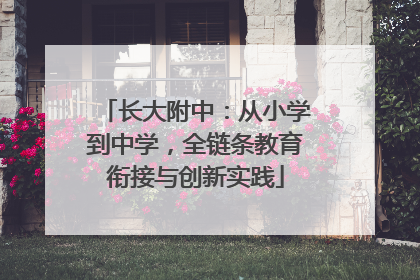 长大附中：从小学到中学，全链条教育衔接与创新实践