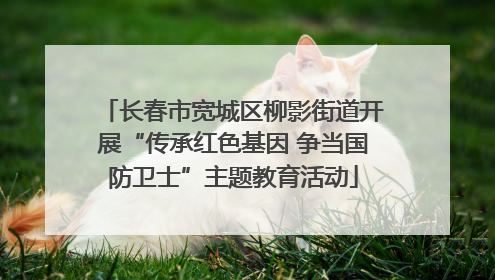 长春市宽城区柳影街道开展“传承红色基因 争当国防卫士”主题教育活动