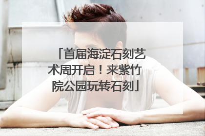 首届海淀石刻艺术周开启！来紫竹院公园玩转石刻