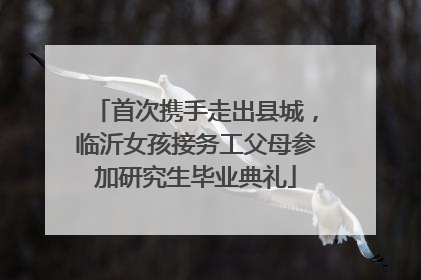首次携手走出县城，临沂女孩接务工父母参加研究生毕业典礼