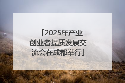 2025年产业创业者提质发展交流会在成都举行