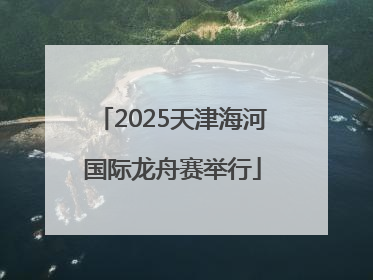 2025天津海河国际龙舟赛举行