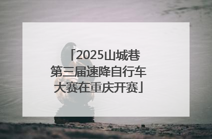 2025山城巷第三届速降自行车大赛在重庆开赛