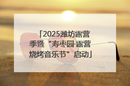 2025潍坊露营季暨“寿枣园·露营烧烤音乐节”启动