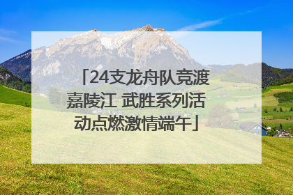 24支龙舟队竞渡嘉陵江 武胜系列活动点燃激情端午