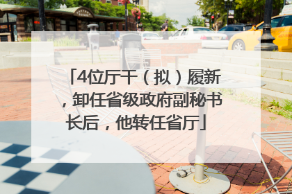 4位厅干（拟）履新，卸任省级政府副秘书长后，他转任省厅